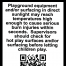 Hot Surface warning - az playground safety